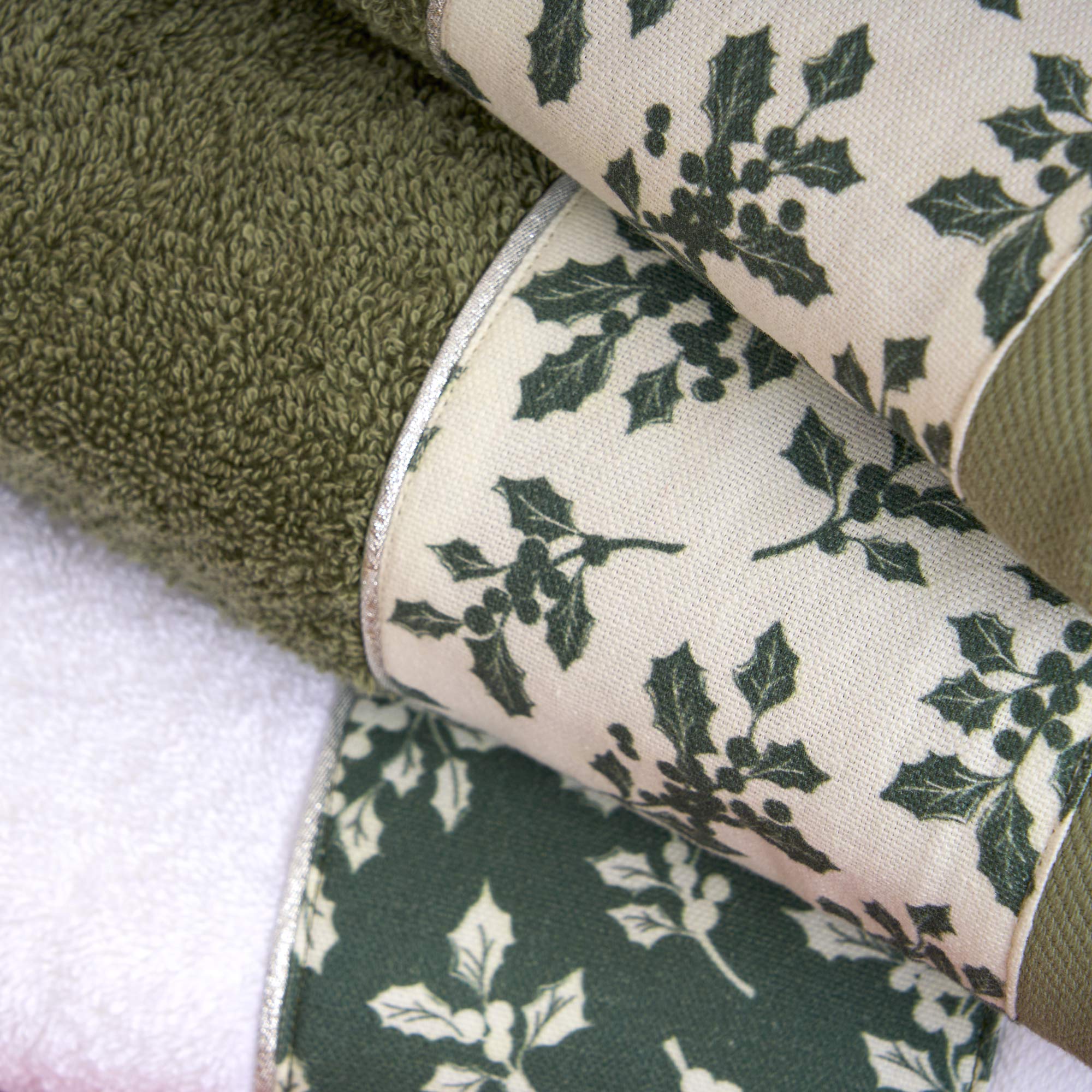 VISCHIO Set Asciugamani Viso + Ospite, Bosco