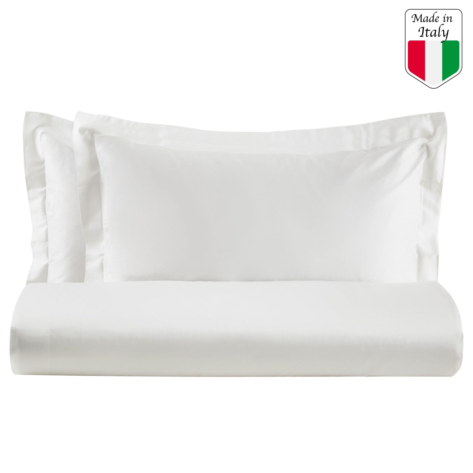 DENISE Parure copripiumino matrimoniale, Bianco