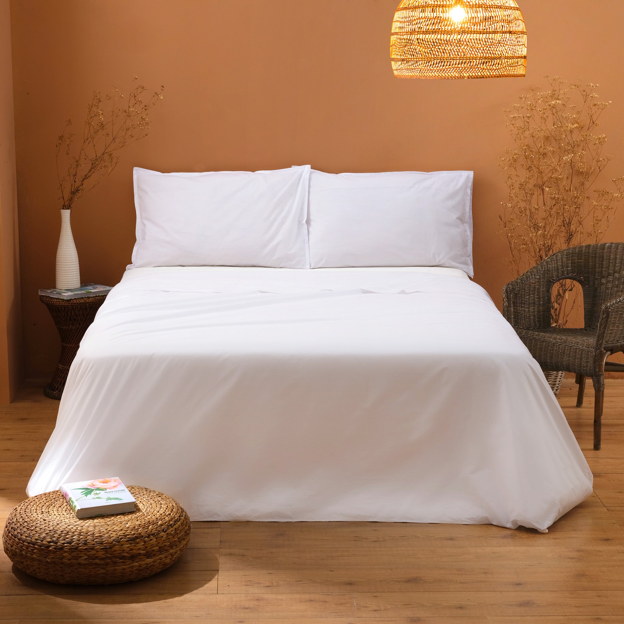 AURORA Completo letto  Bianco
