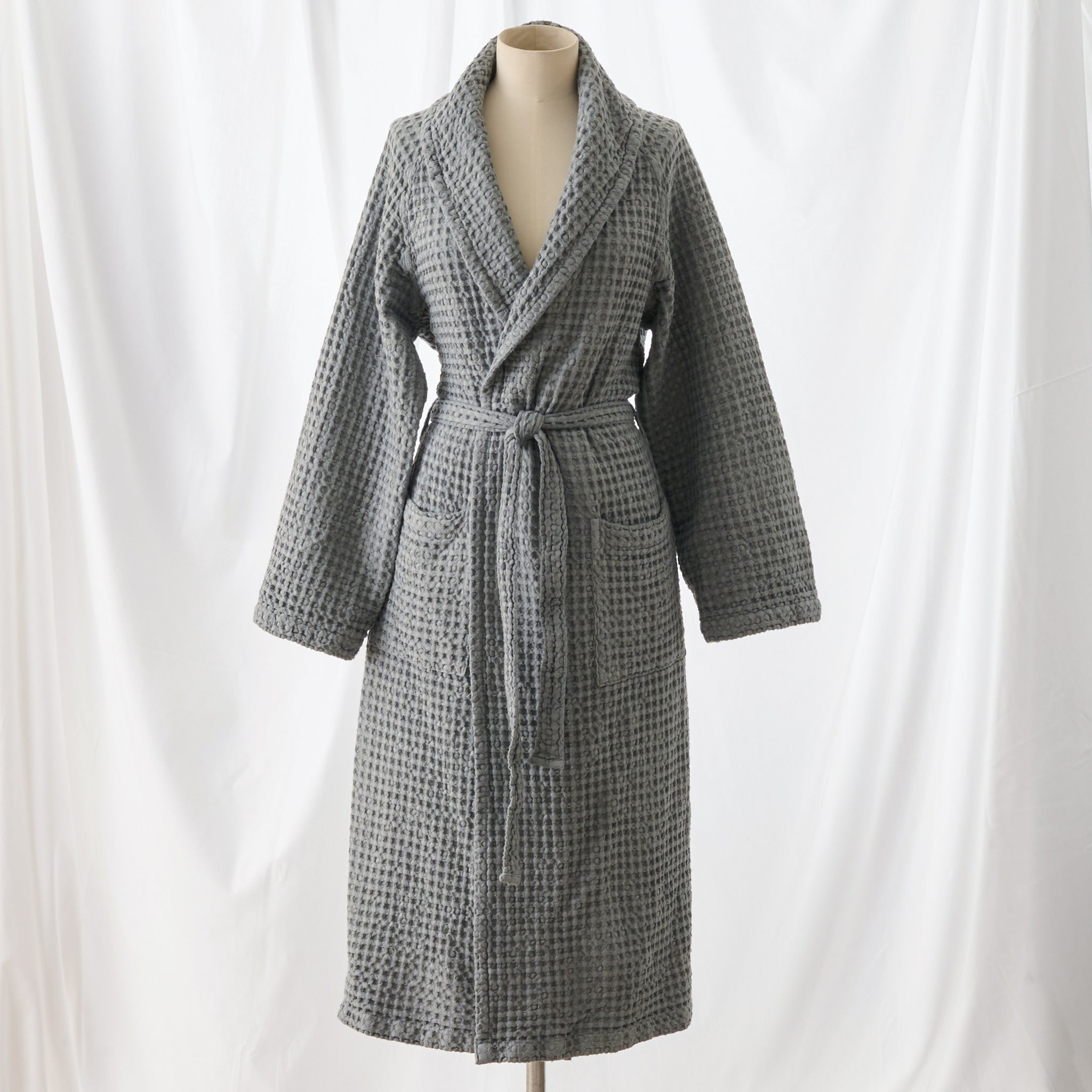 ZENO Accappatoio collo a scialle taglia Grigio