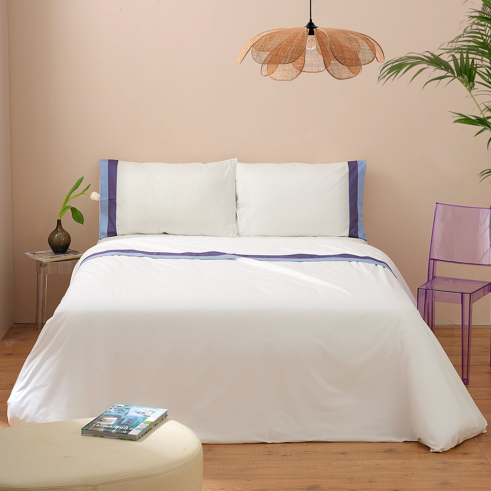 SORAYA Completo letto matrimoniale Blu