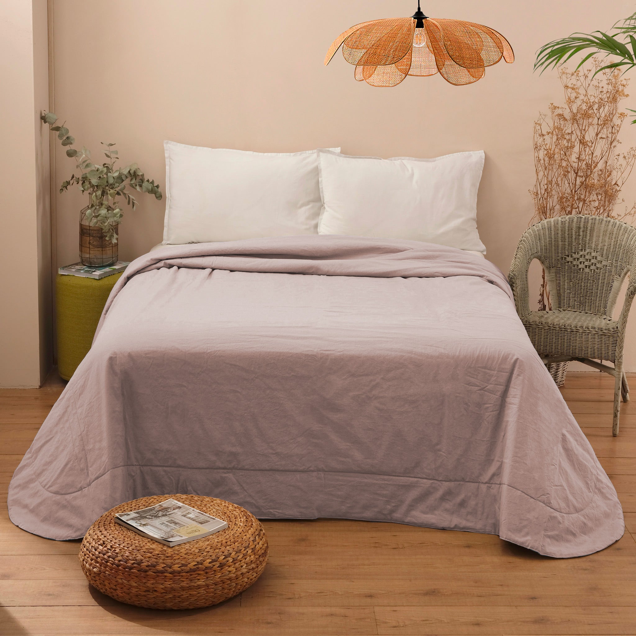 CLOE Quilt matrimoniale 100 gr in cotone, Rosa