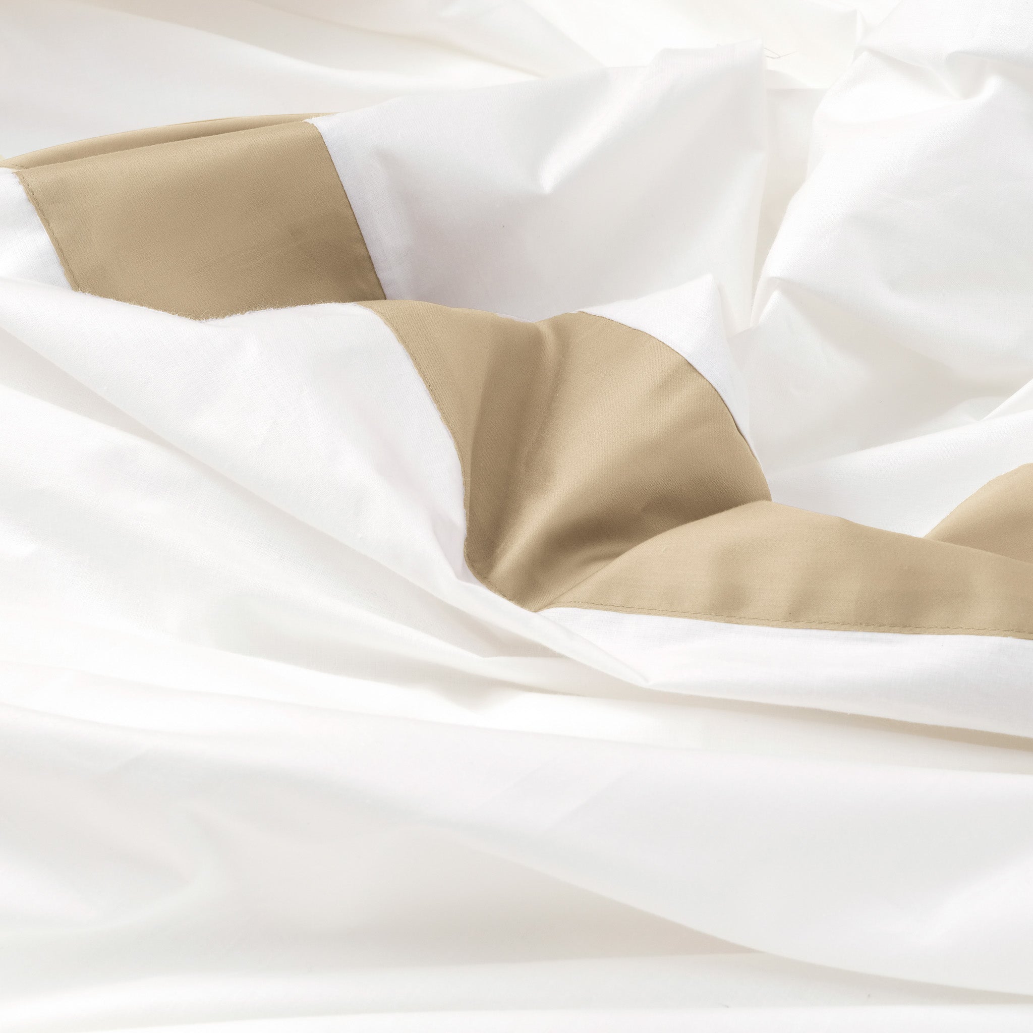 SHARON Parure copripiumino matrimoniale Beige