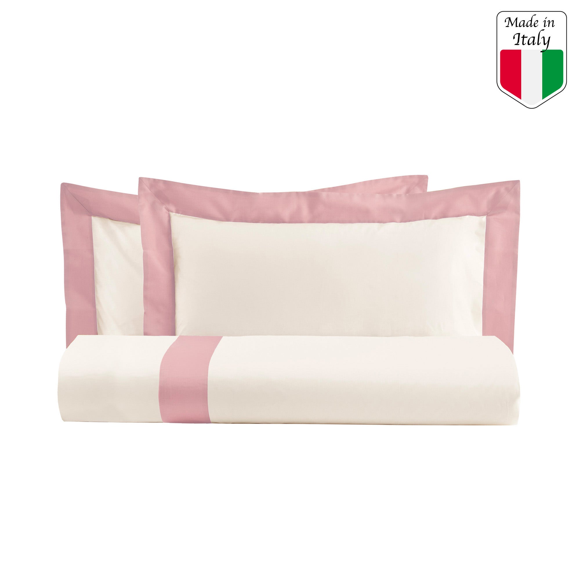 SHARON Parure copripiumino matrimoniale Rosa