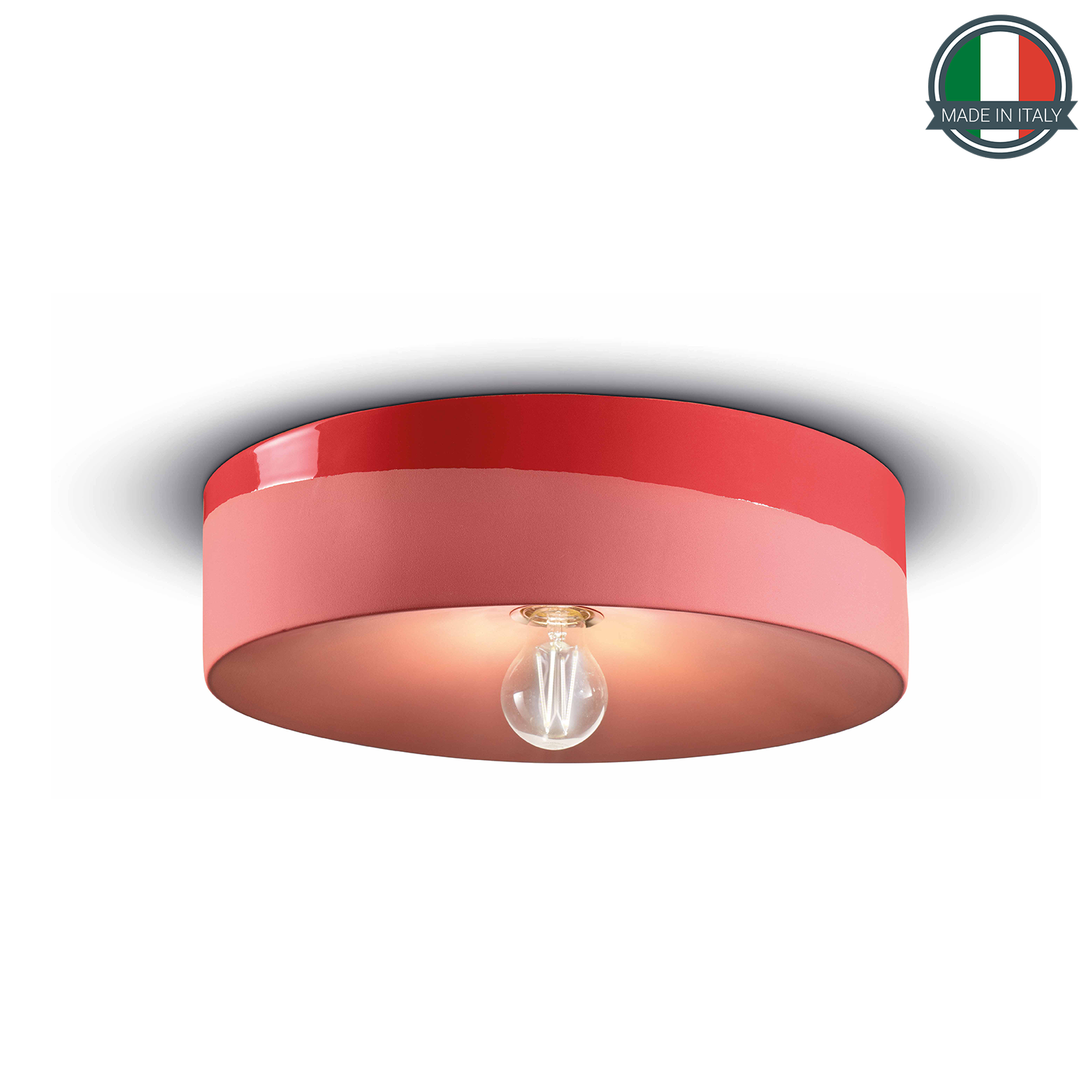 Plafoniera Pi Rosso Corallo ROC