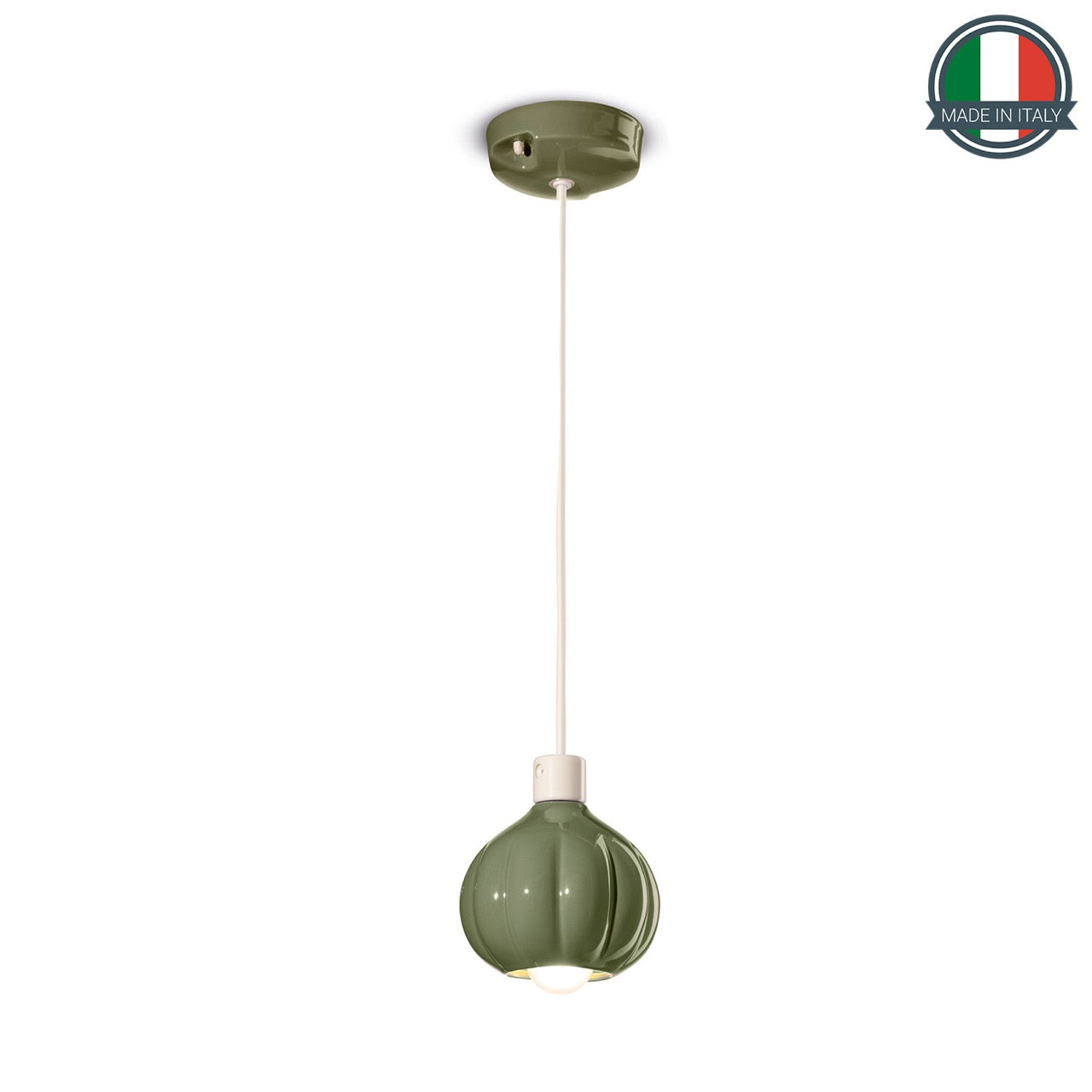 Lampada A Sospensione Afoxe' Verde Salvia