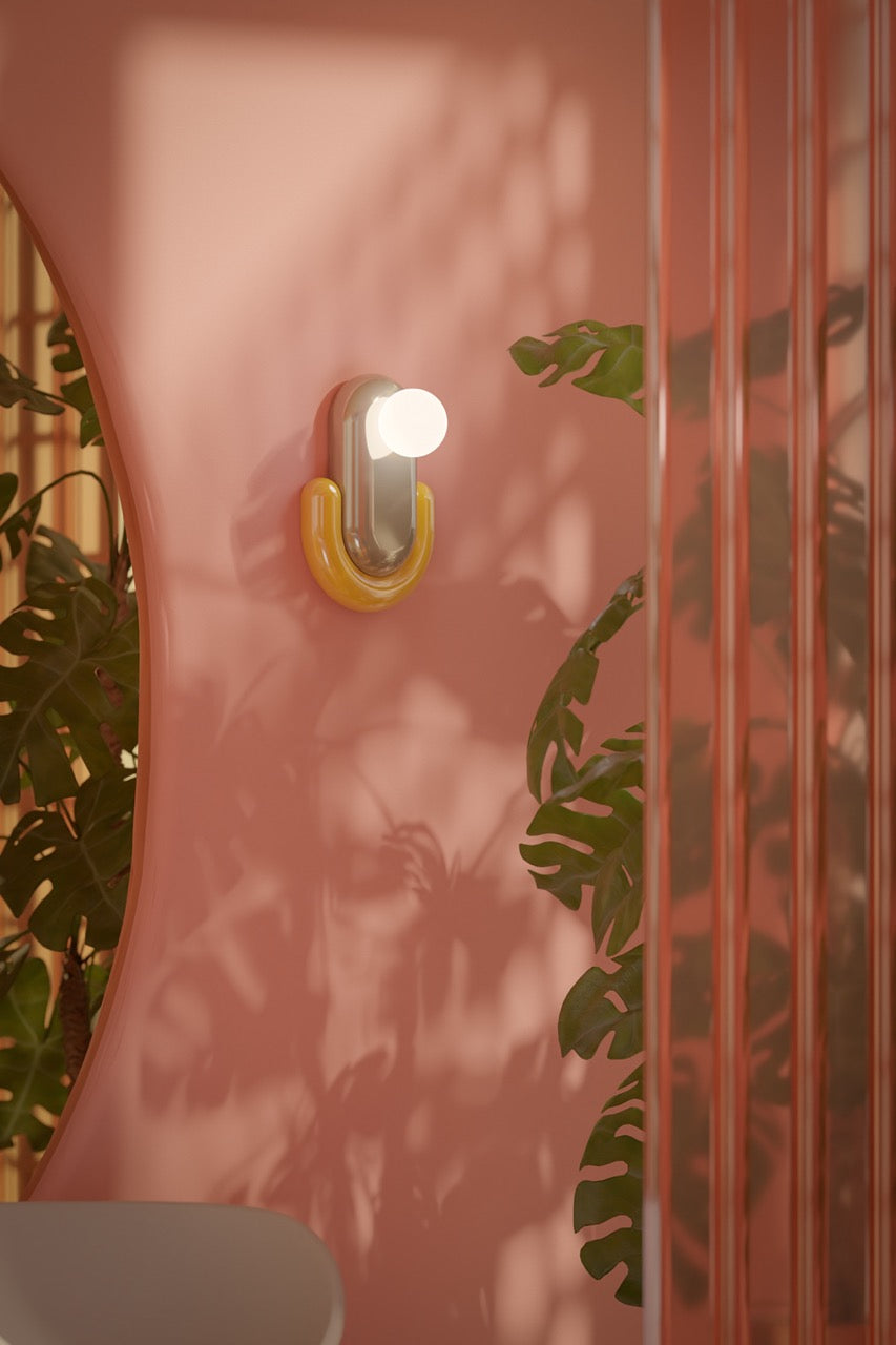 Lampada A Parete Eclair Giallo