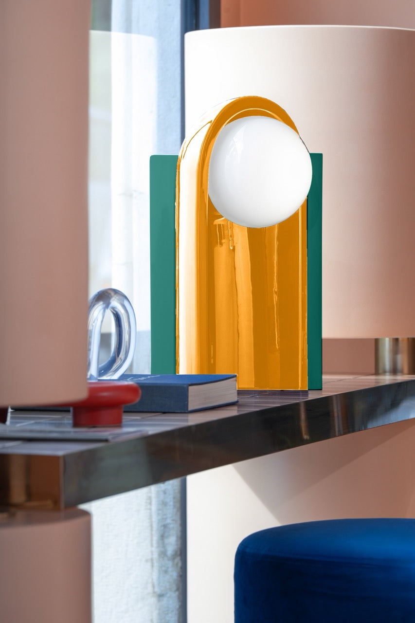 Lampada Da Tavolo Cléo Turchese + Giallo