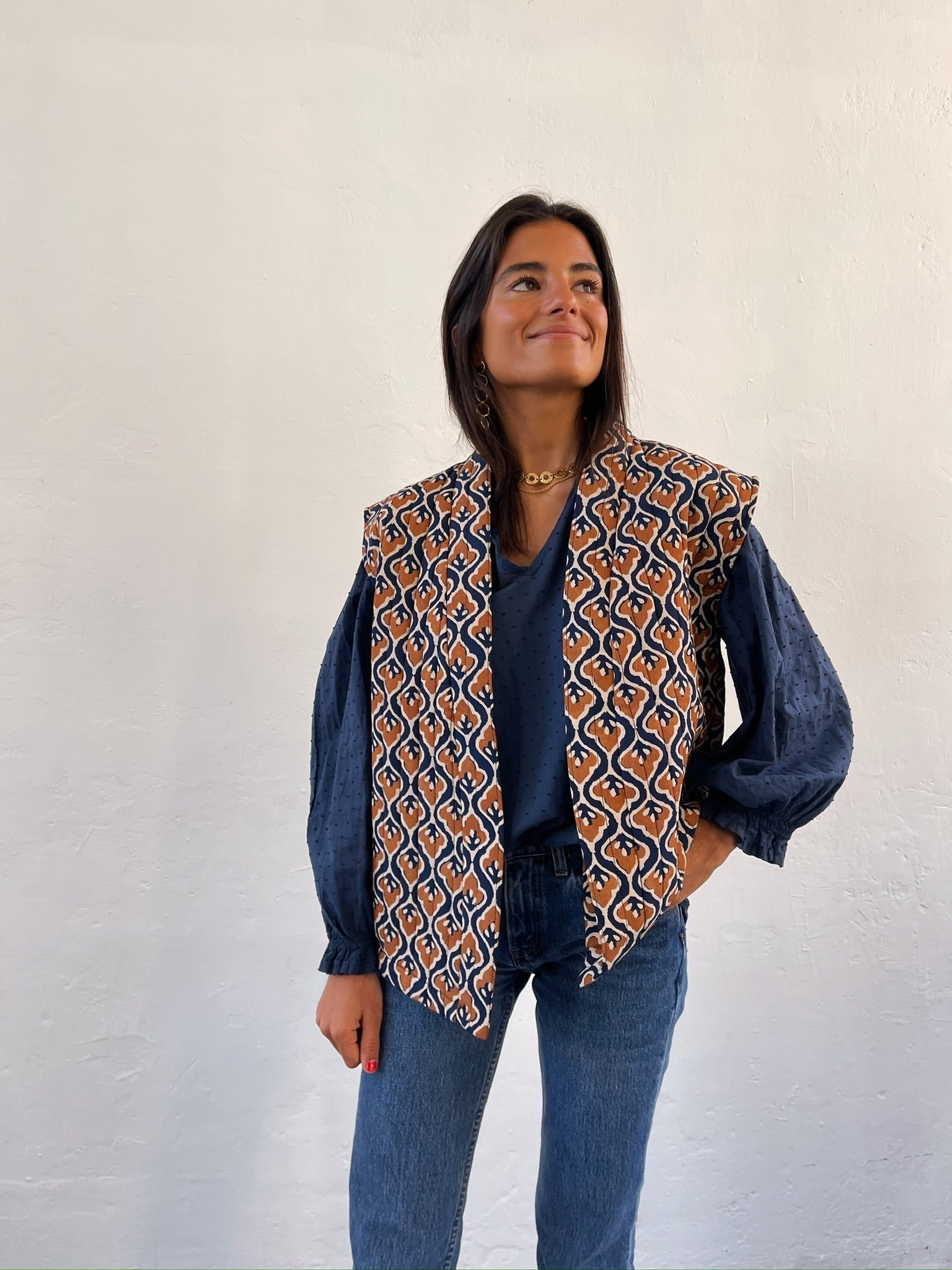 Gilet Lúa beige