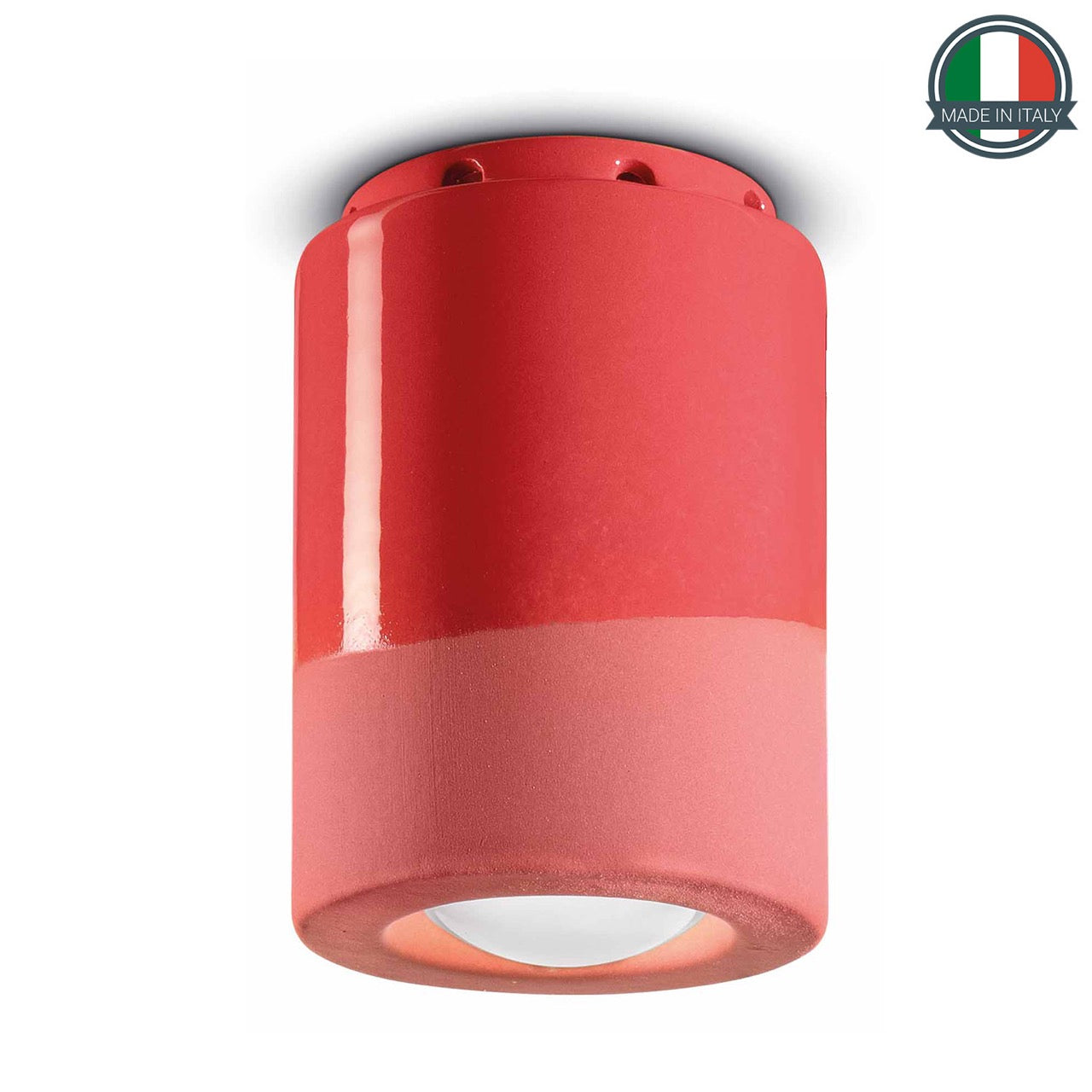 Plafoniera Pi Rosso Corallo