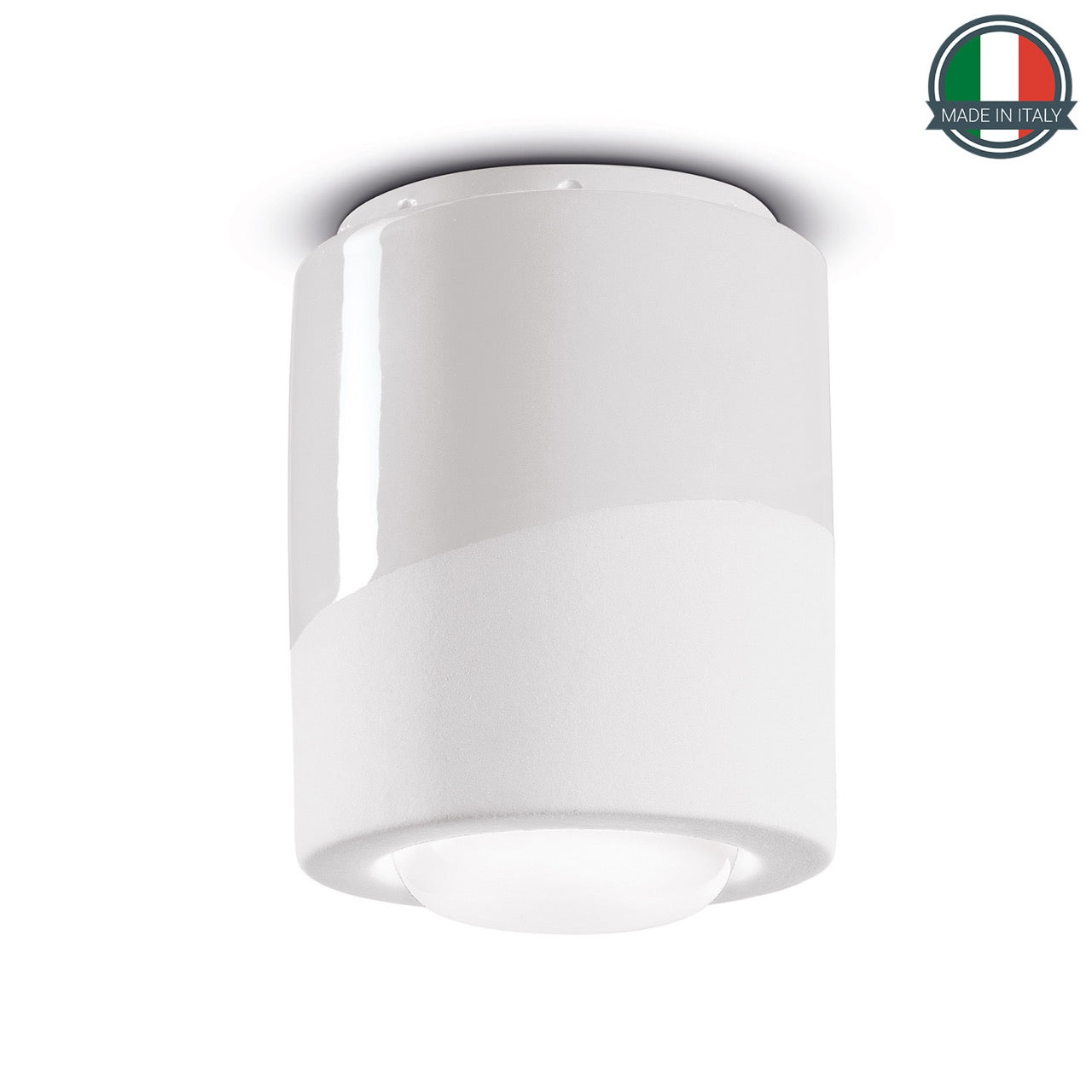 Plafoniera Pi Bianco Grezzo