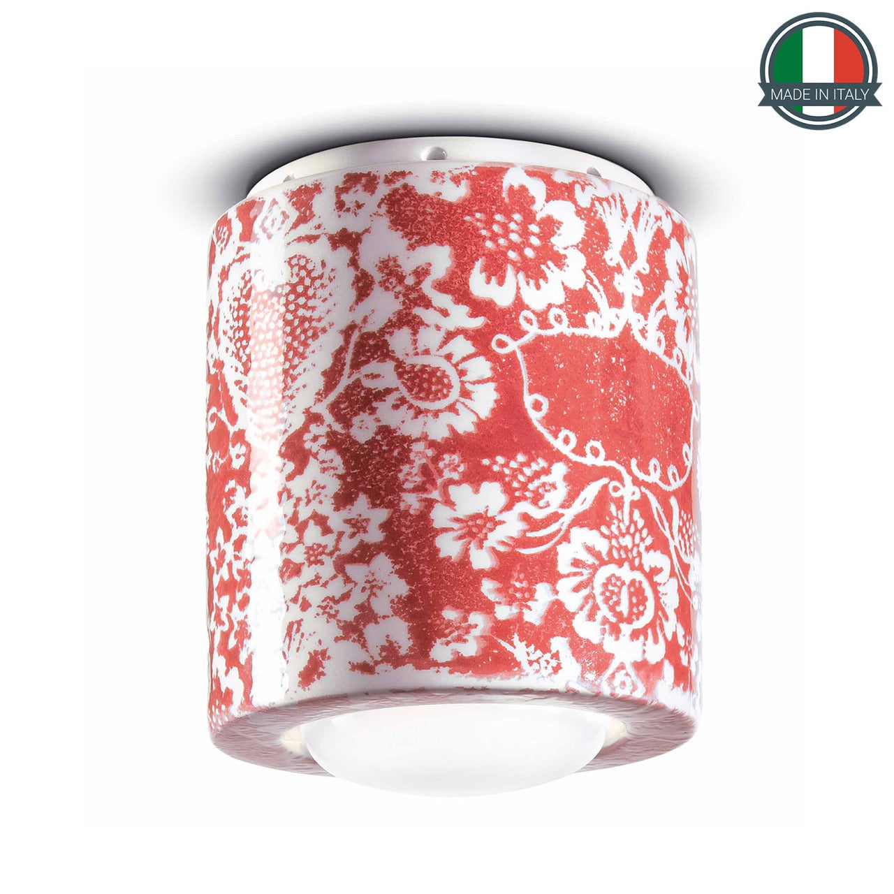 Plafoniera Pi Ming Rosso