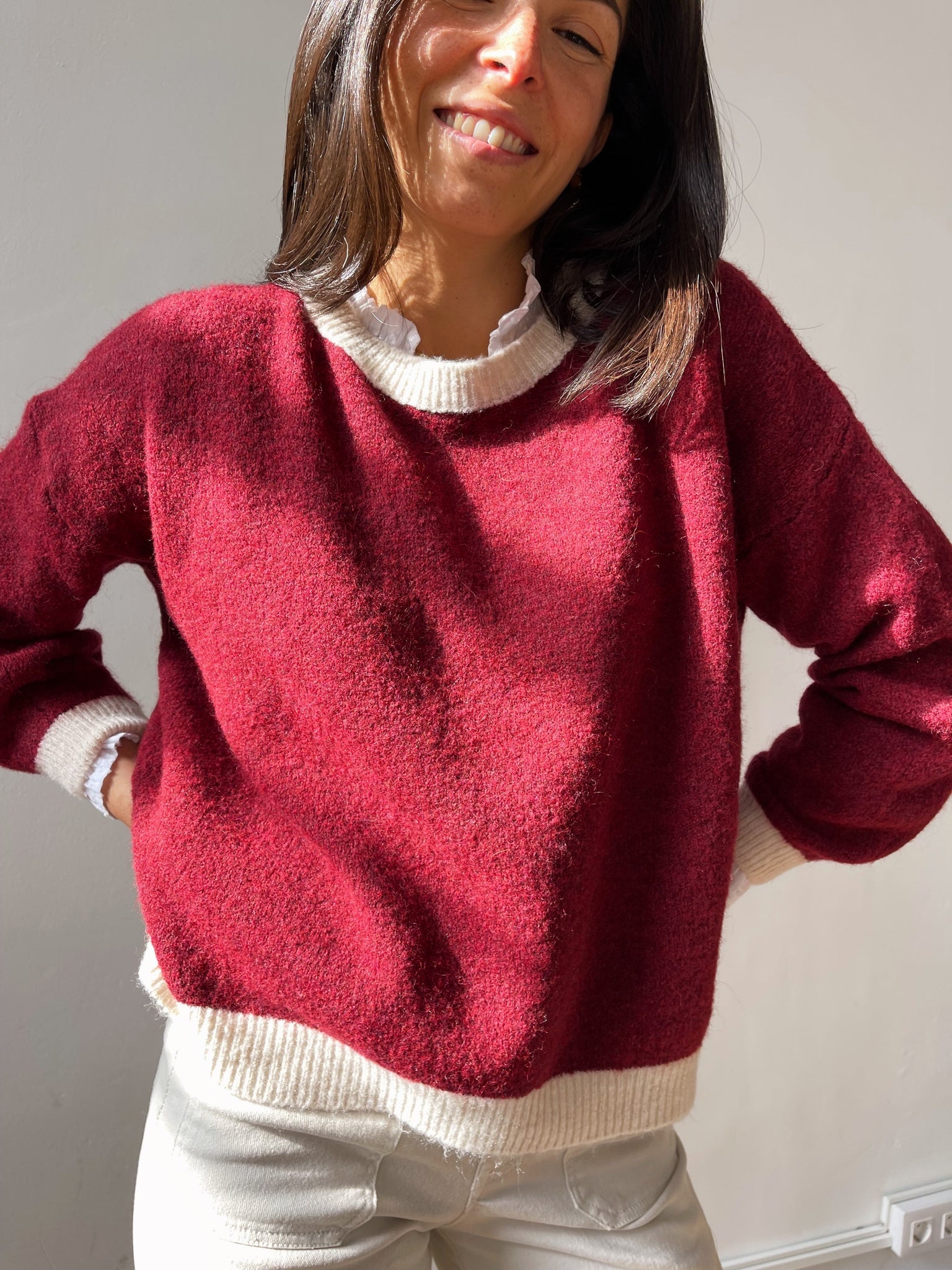 Maglia Sofia Borgogna