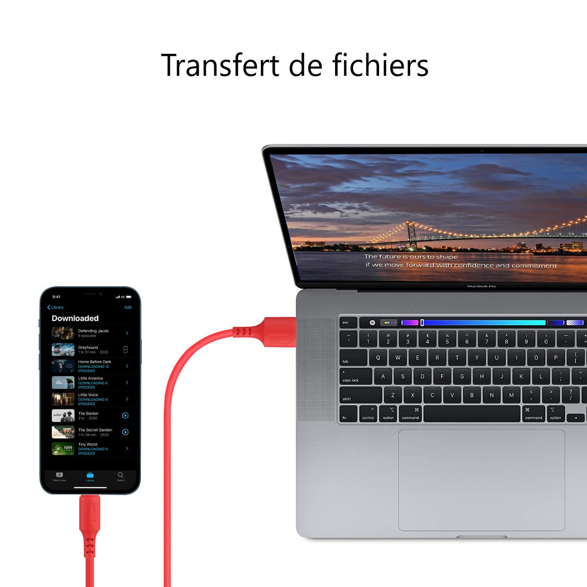 CARICABATTERIE USB PER LIGHTENING/IPHONE 1,50 METRI