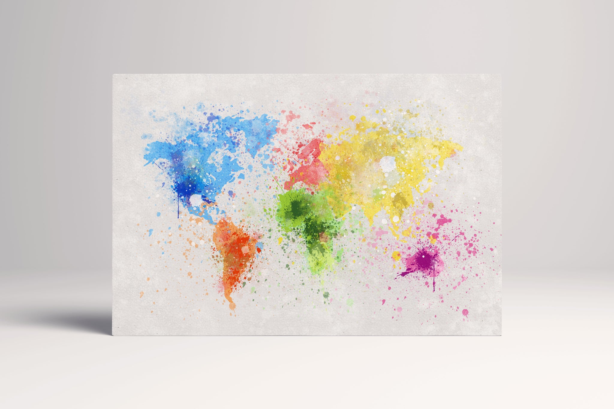 Cartina del Mondo schizzi stampa su ecopelle Made in Italy S - 1 pannello - 0,24 mq