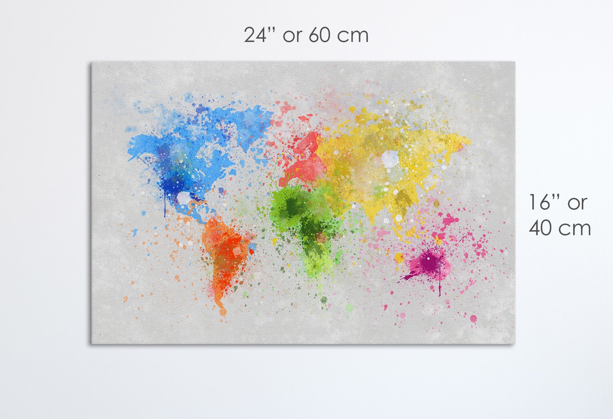 Cartina del Mondo schizzi stampa su ecopelle Made in Italy S - 1 pannello - 0,24 mq