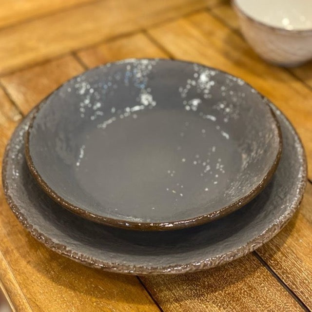 PRETA Set 6 piatti frutta da 20cm Ceramica Fango