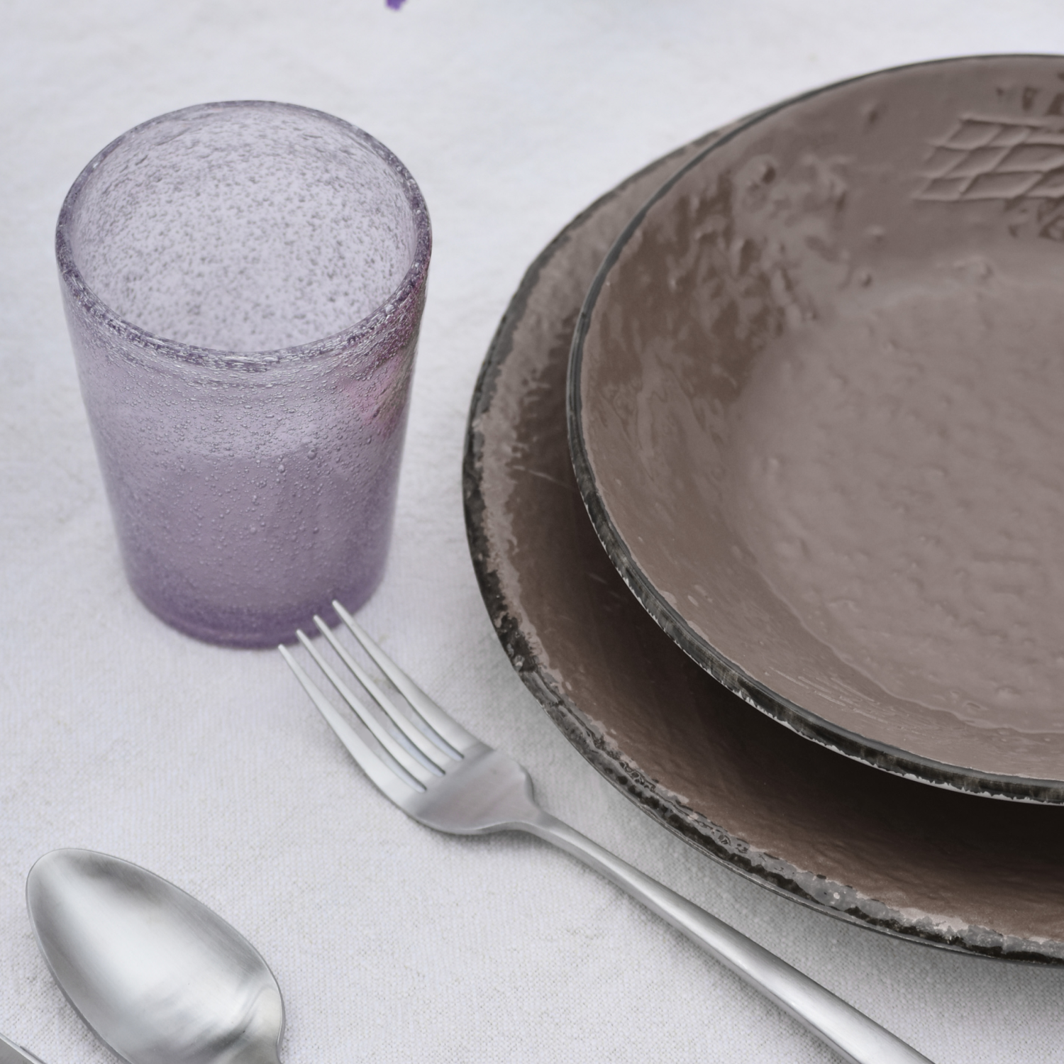 PRETA Set 6 piatti frutta da 20cm Ceramica Fango