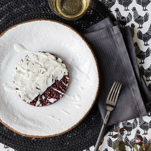 PRETA Set 6 piatti frutta da 20cm Ceramica Fango