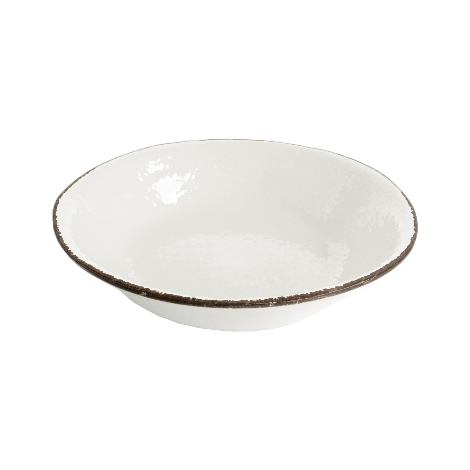 PRETA Set 6 piatti fondi da 21cm Ceramica Latte