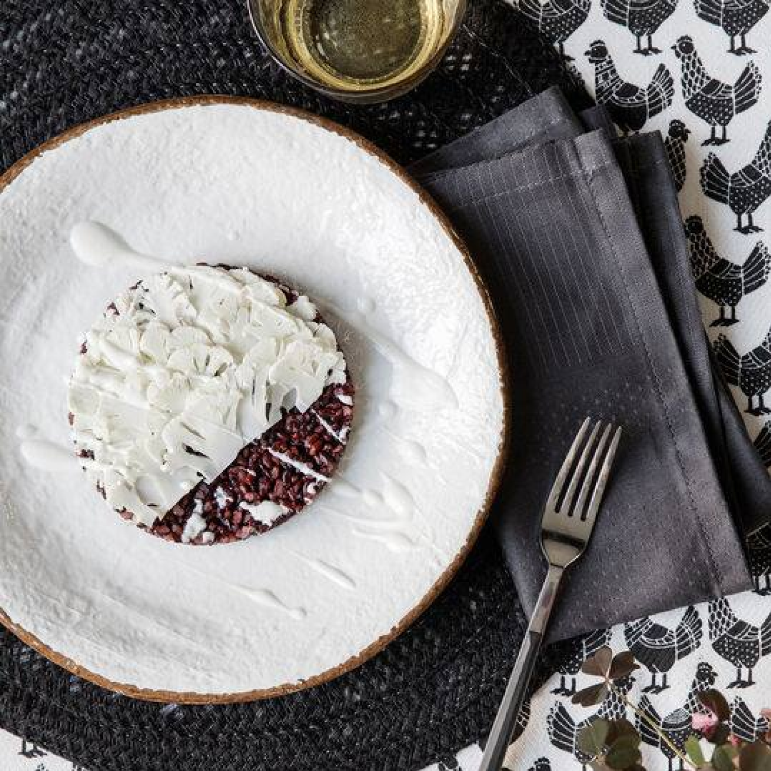 PRETA Set 6 piatti fondi da 21cm Ceramica Latte