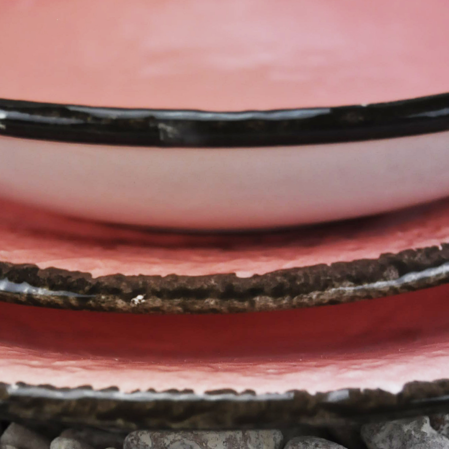 PRETA Set 6 piatti frutta da 20cm Ceramica Cipria