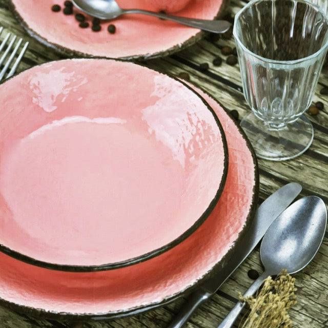 PRETA Set 6 piatti frutta da 20cm Ceramica Cipria