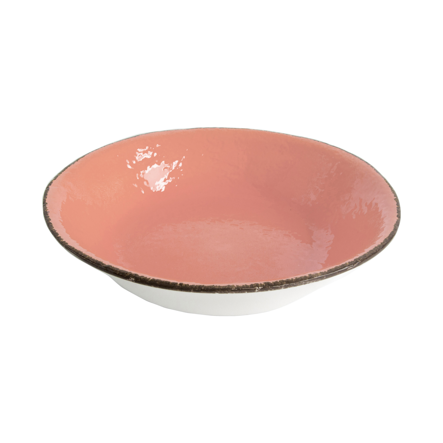 PRETA Set 6 piatti fondi da 21cm Ceramica Cipria