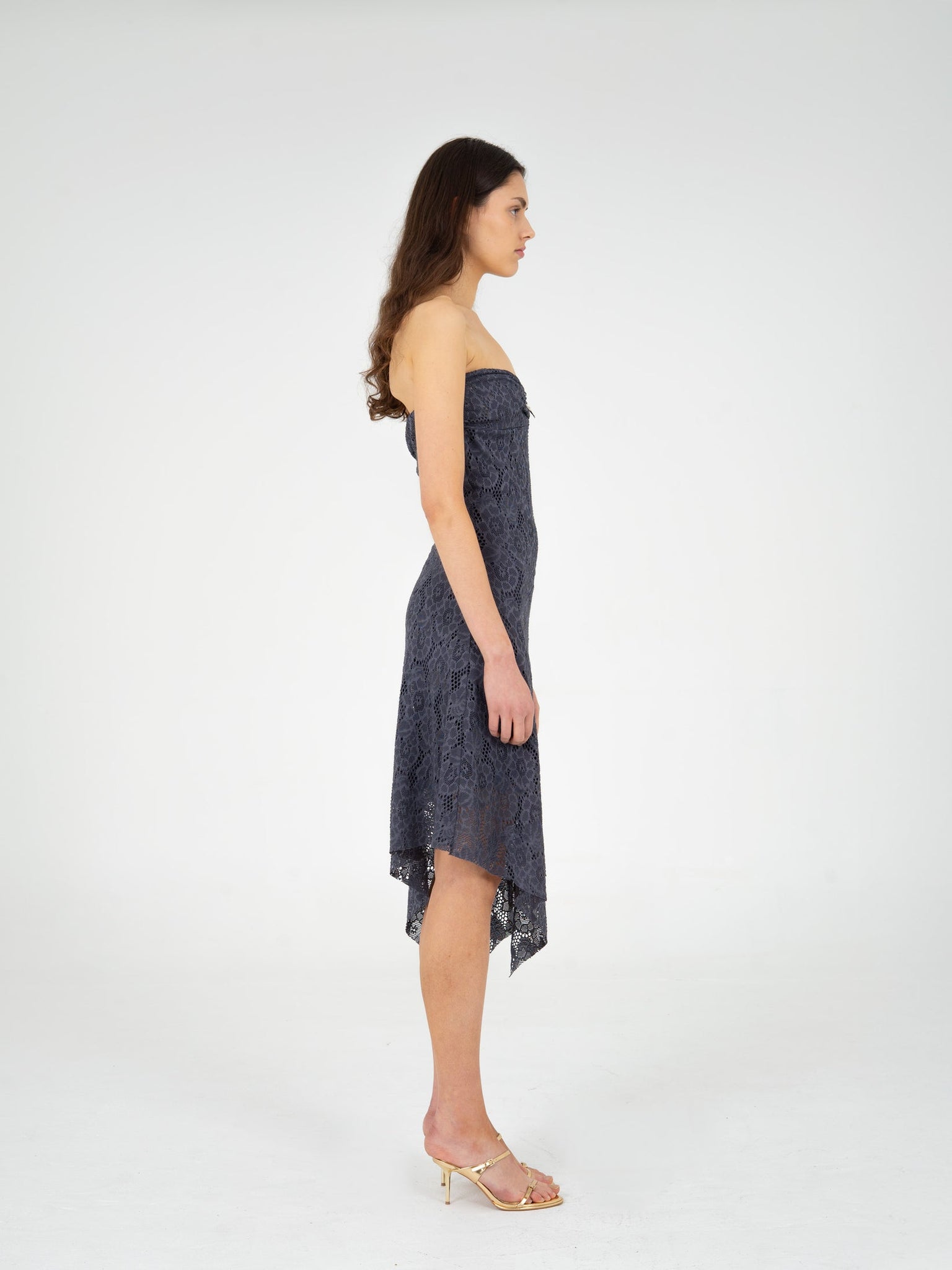 Solstice Lace Blue Mini Dress - Carmen Says