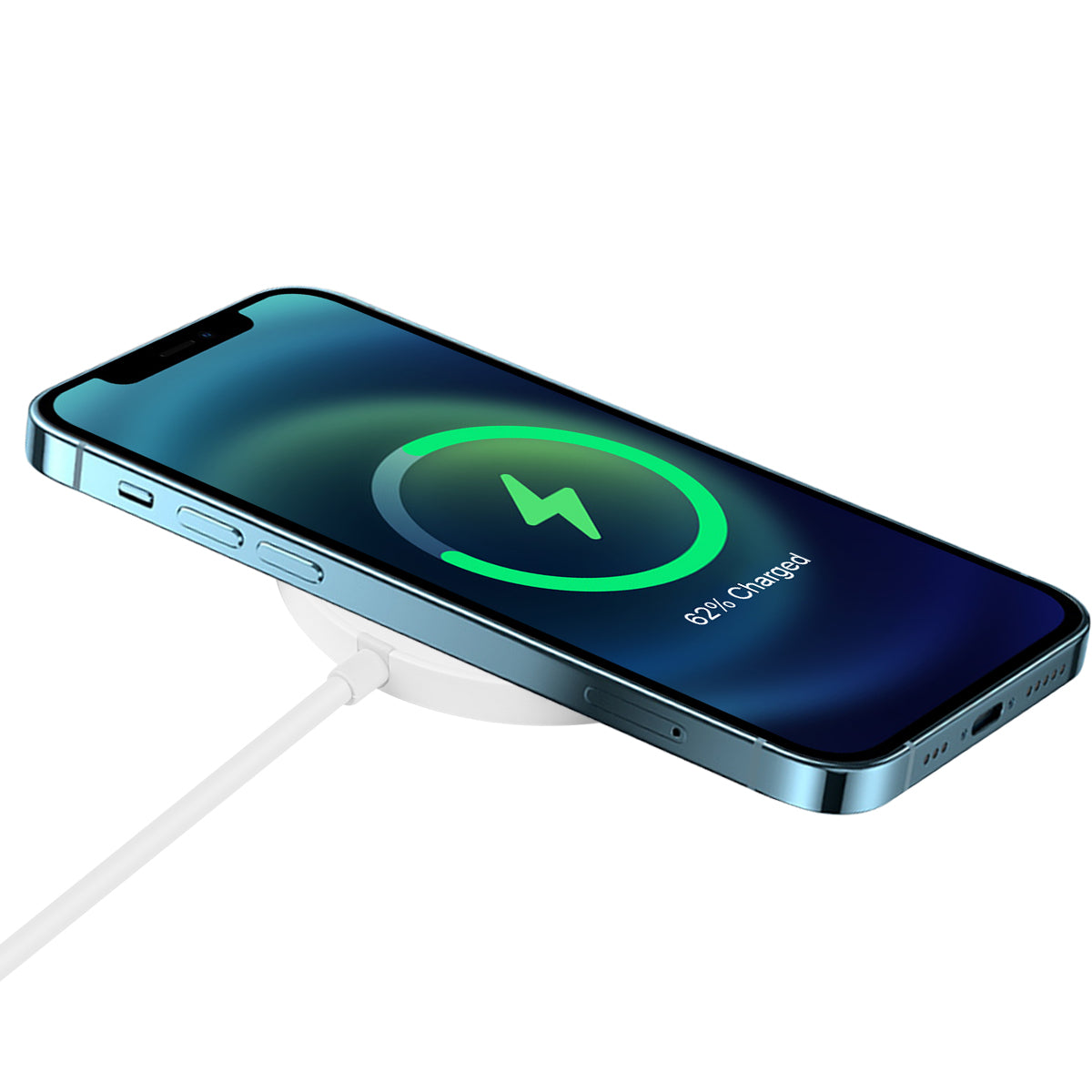 Caricabatteria Rapido Senza Filetto Magnetique - Bianco