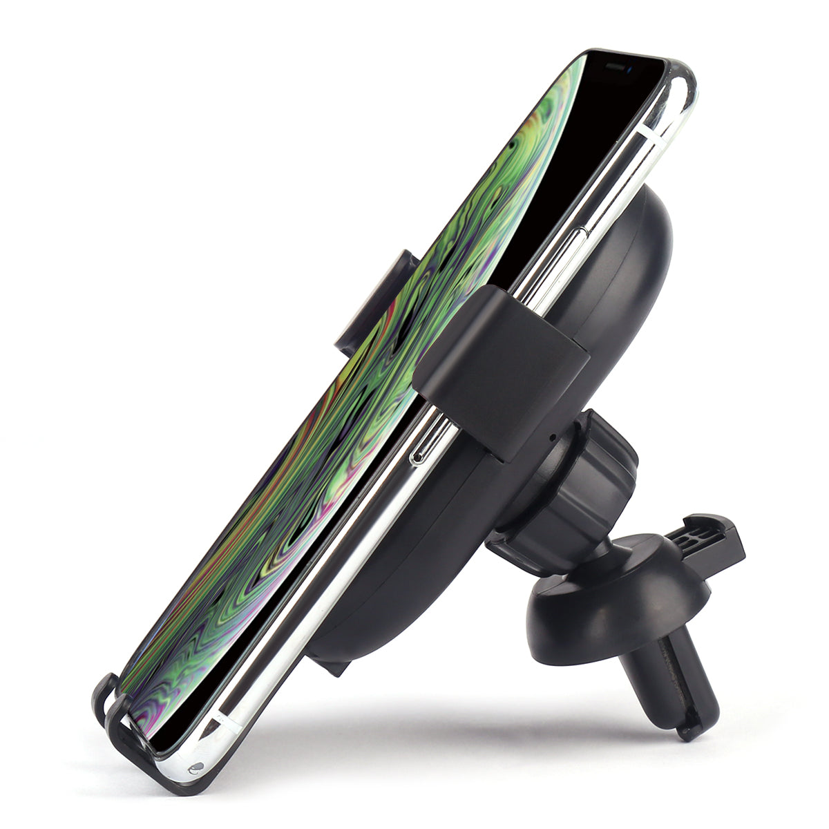 Supporto E Caricabatteria Automatico Wireless Per Auto - Nero