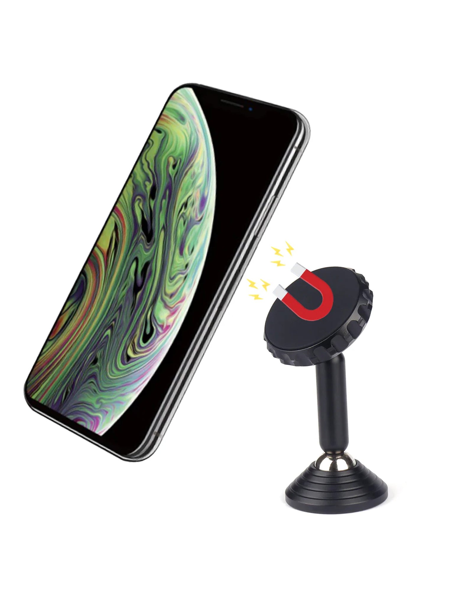 Supporto Magnetico Per Cruscotto - Nero