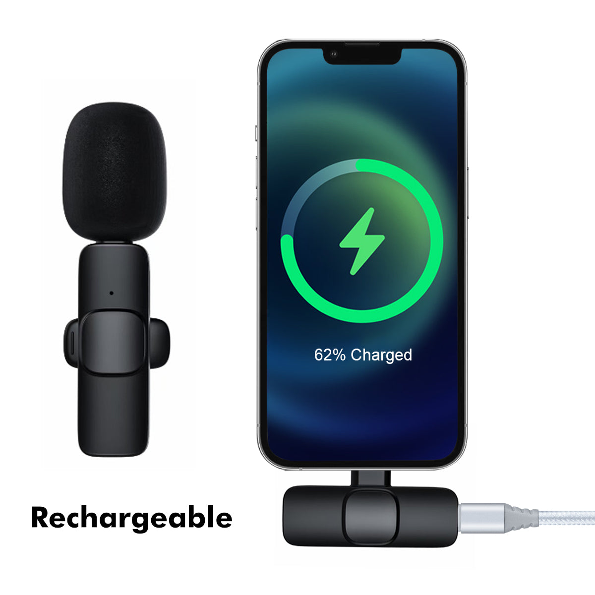 Microfono Lightenning - Nero