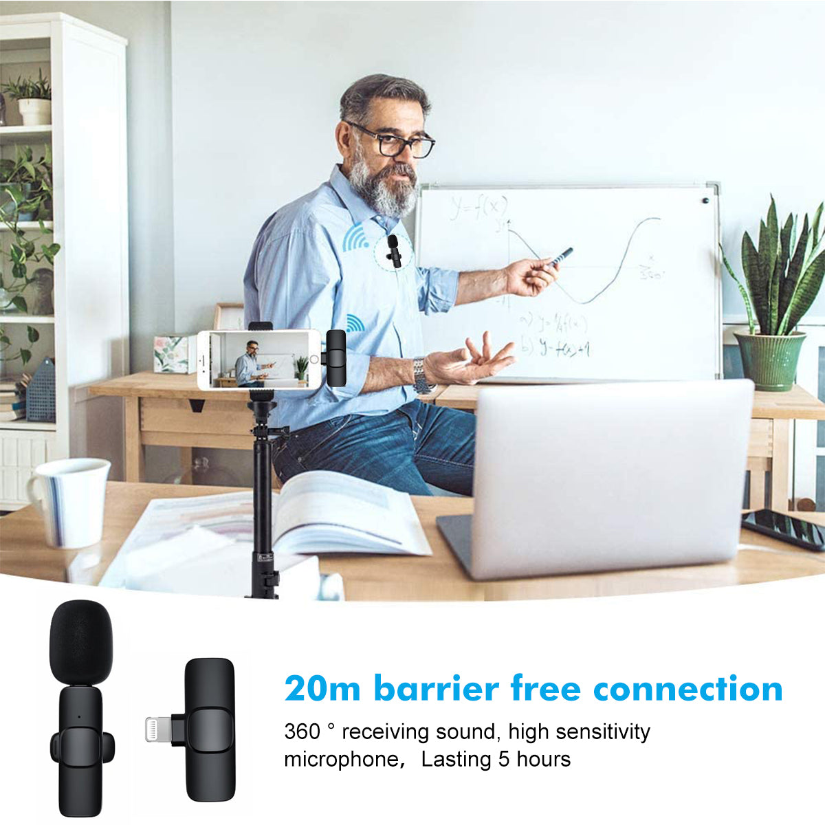 Microfono Lightenning - Nero