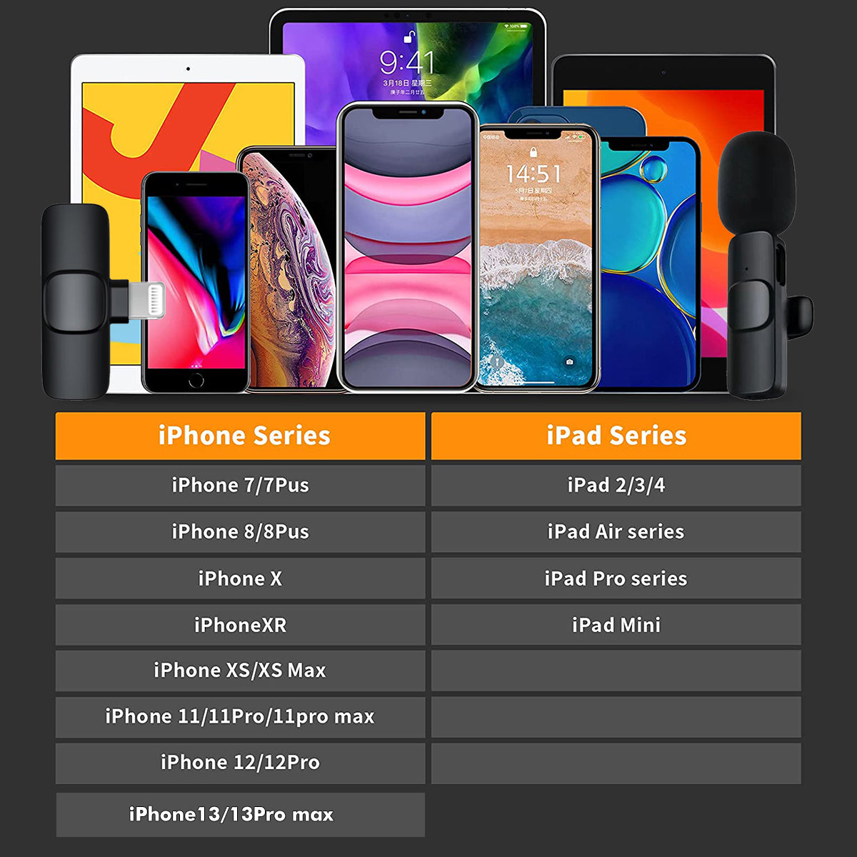 Microfono Lightenning - Nero