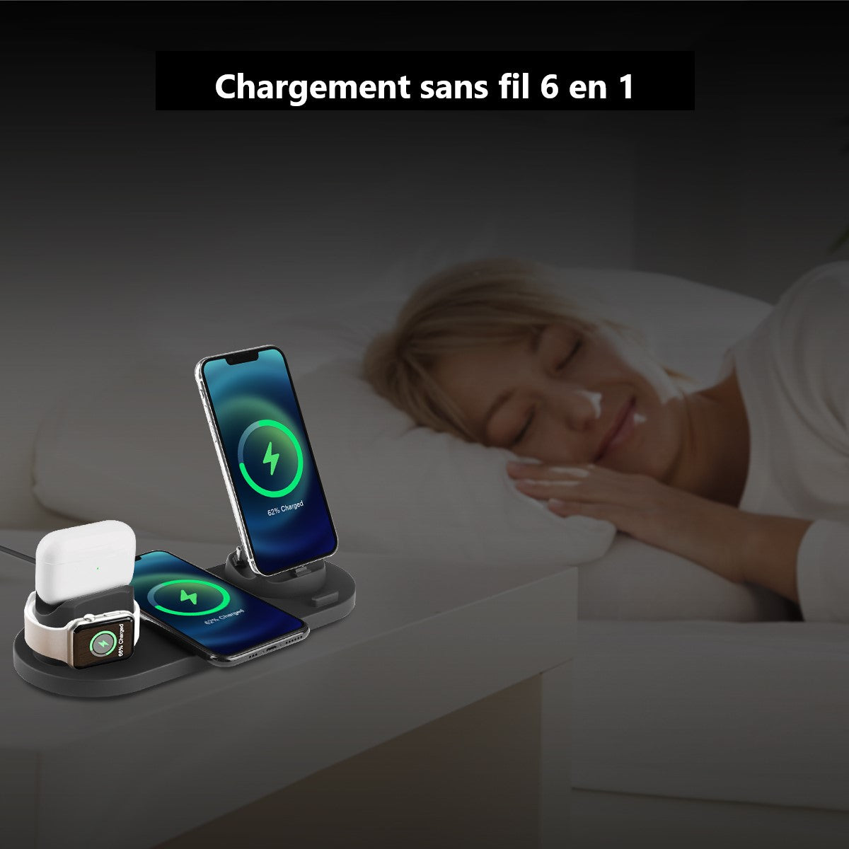 Stazione Di Ricarica 4 In 1 - Nero