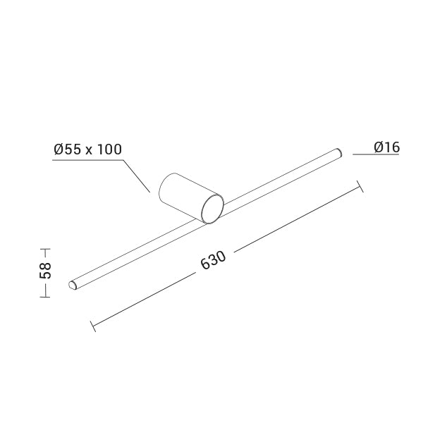 DAISHO Lampada da parete LED Bianco 1