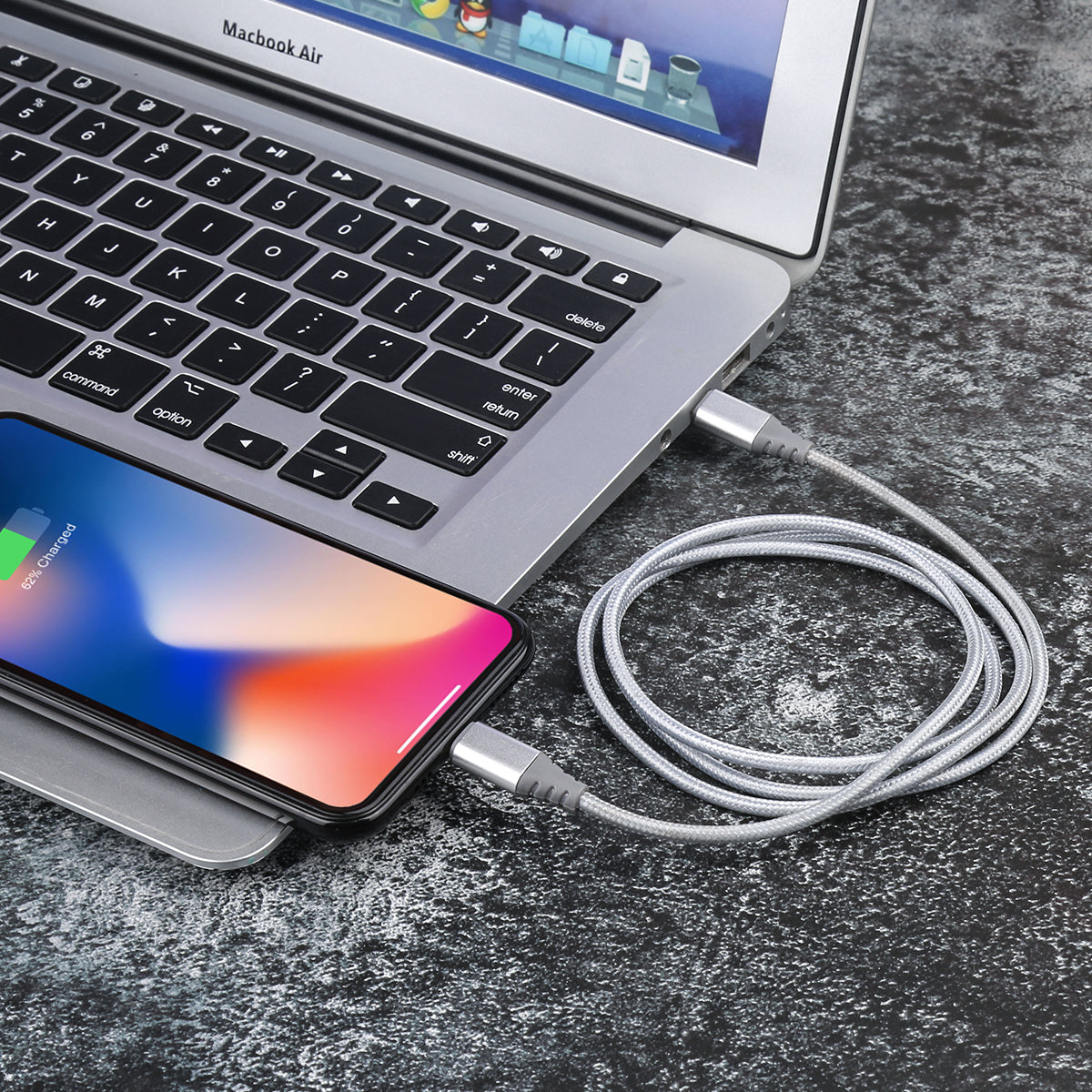 Cavo Usb C A Lightening 1 Metro - Argento