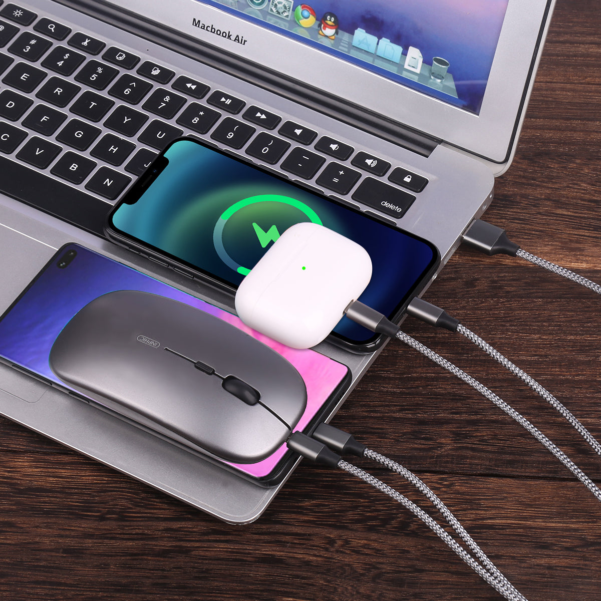 Caricabatterie 4 In 1 - Nero