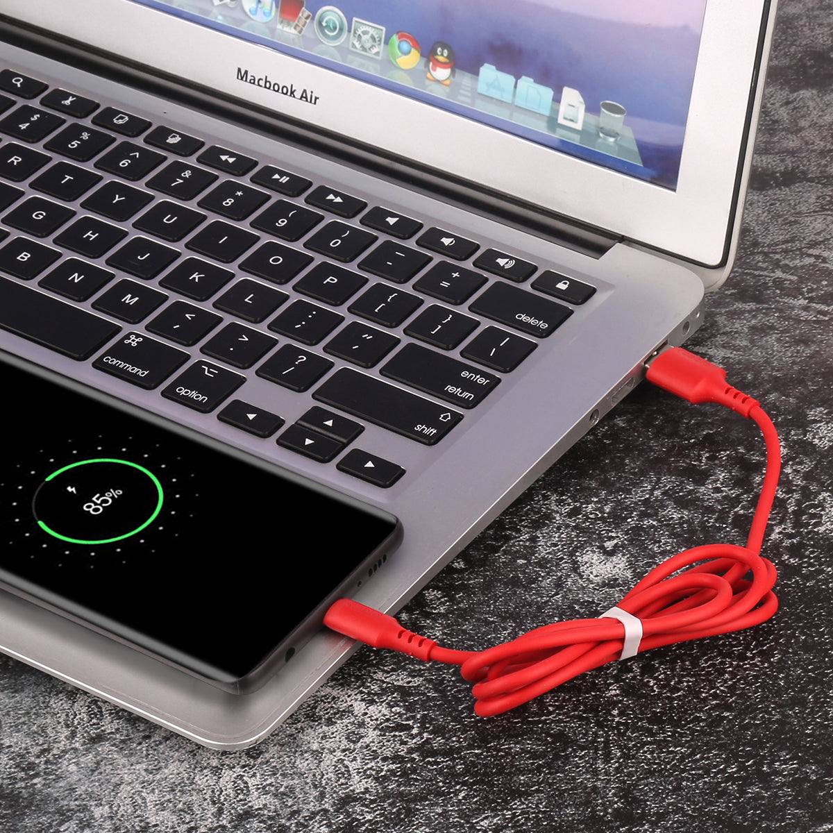 Caricabatteria Usb Usb-C / Samsung 1.50 Metri - Rosso