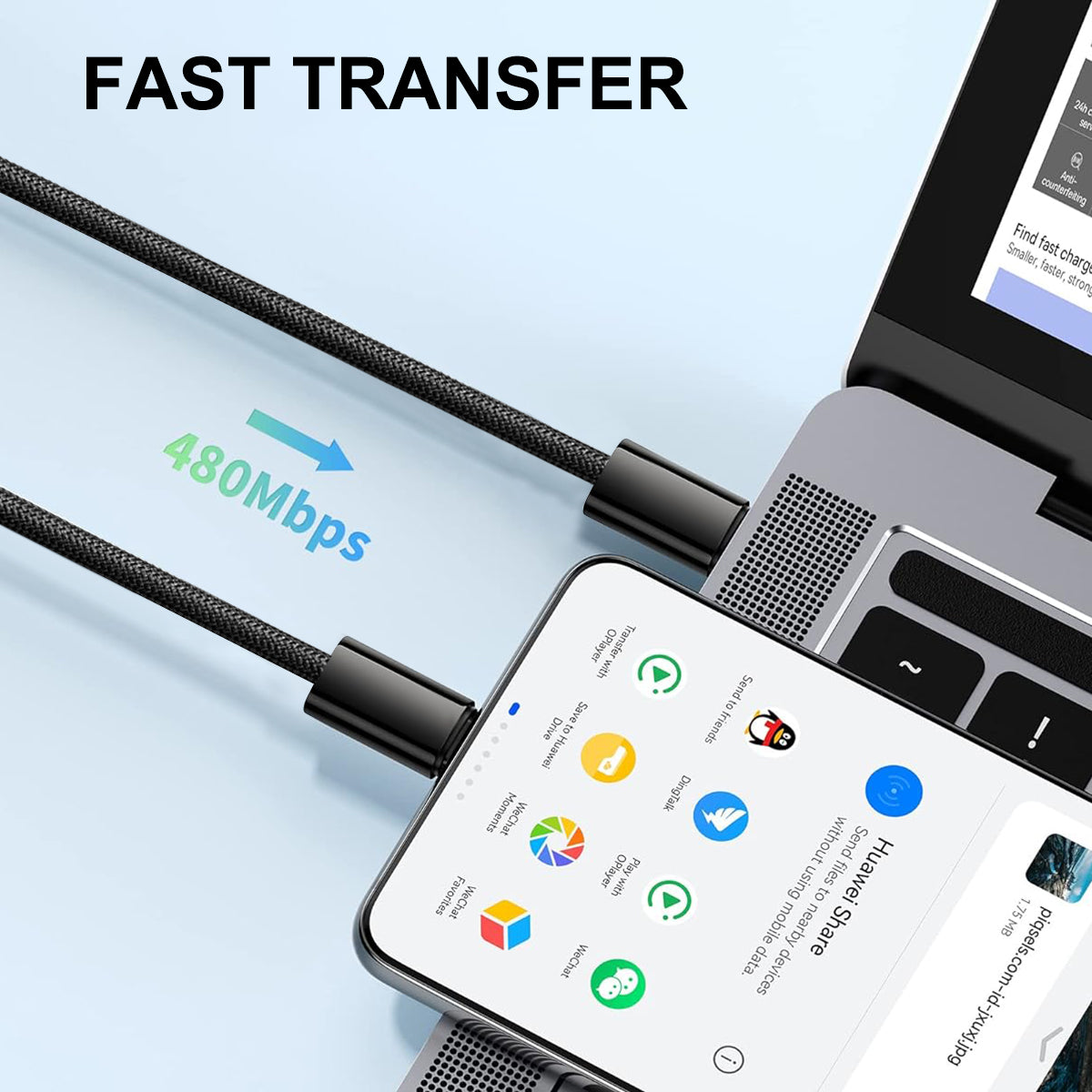 Cavo Usb-C - Lithening - Nero