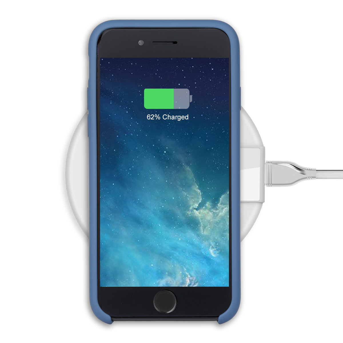 Custodia Rigida In Silicone Per Iphone 7/8 - Blu Cobalto