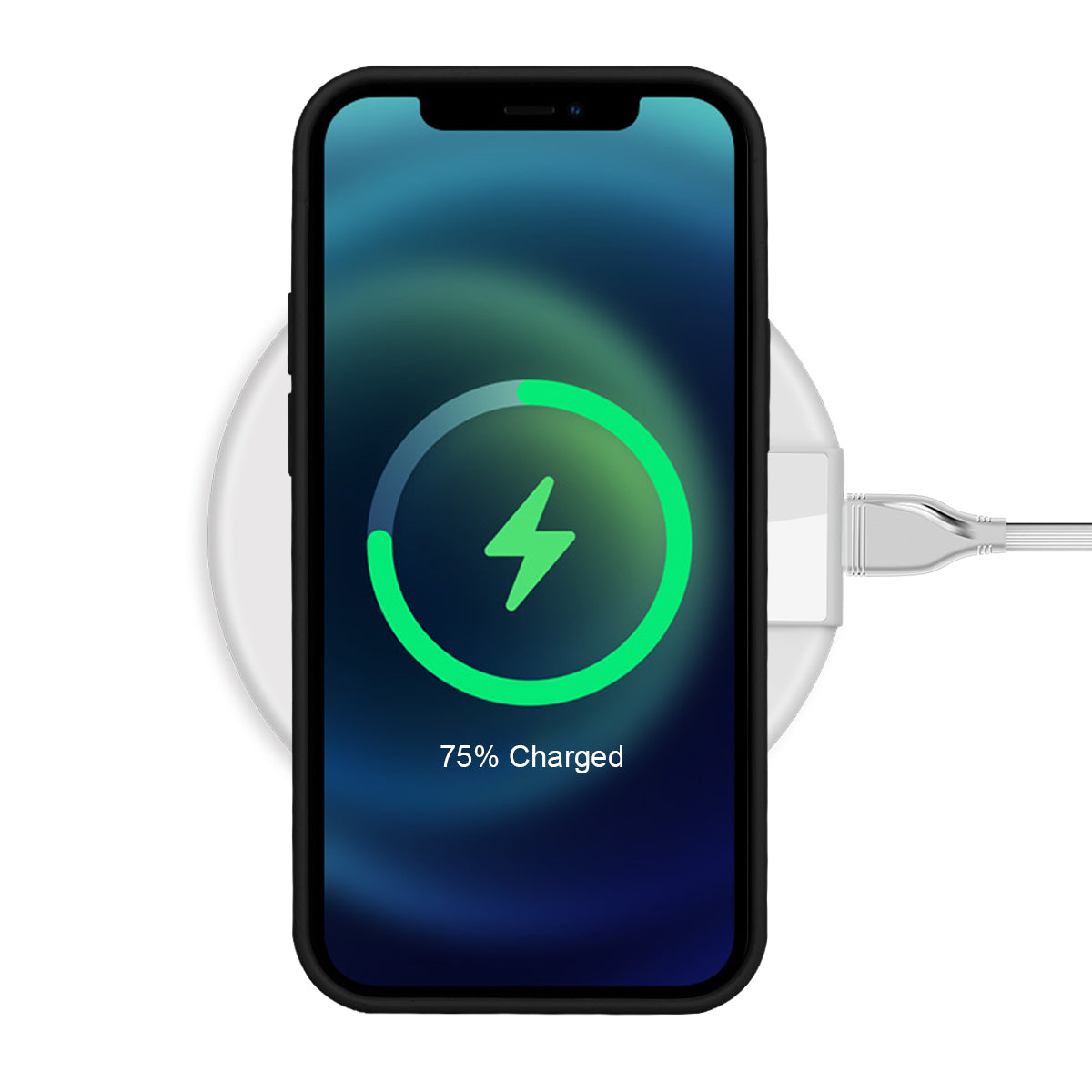 Custodia Rigida In Silicone Per Iphone 12 - Nero