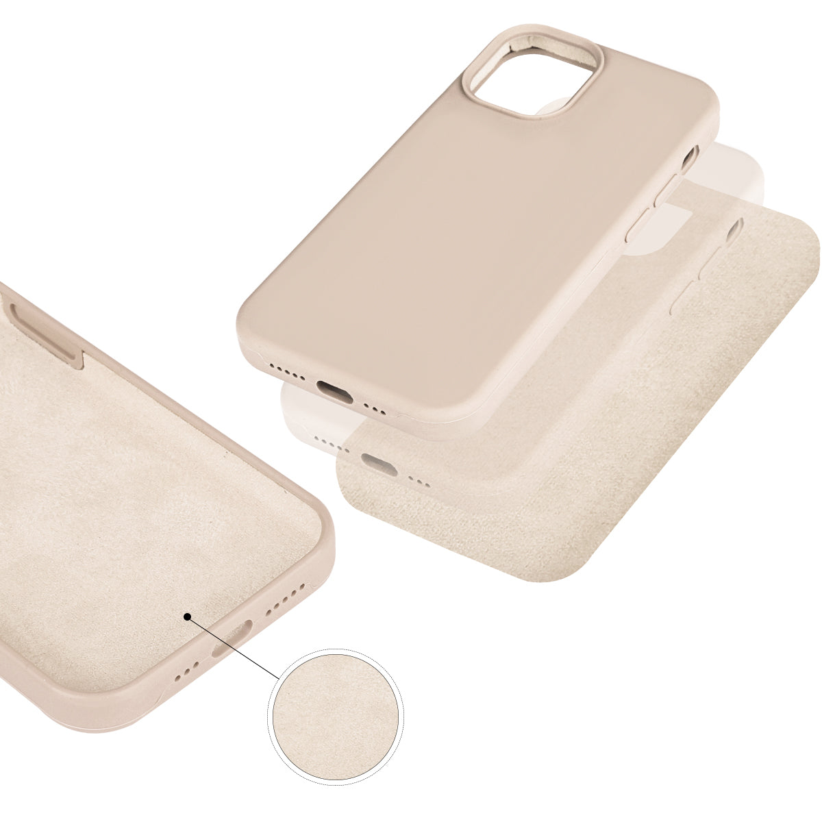 Custodia Rigida In Silicone Per Iphone 12 Pro - Oro
