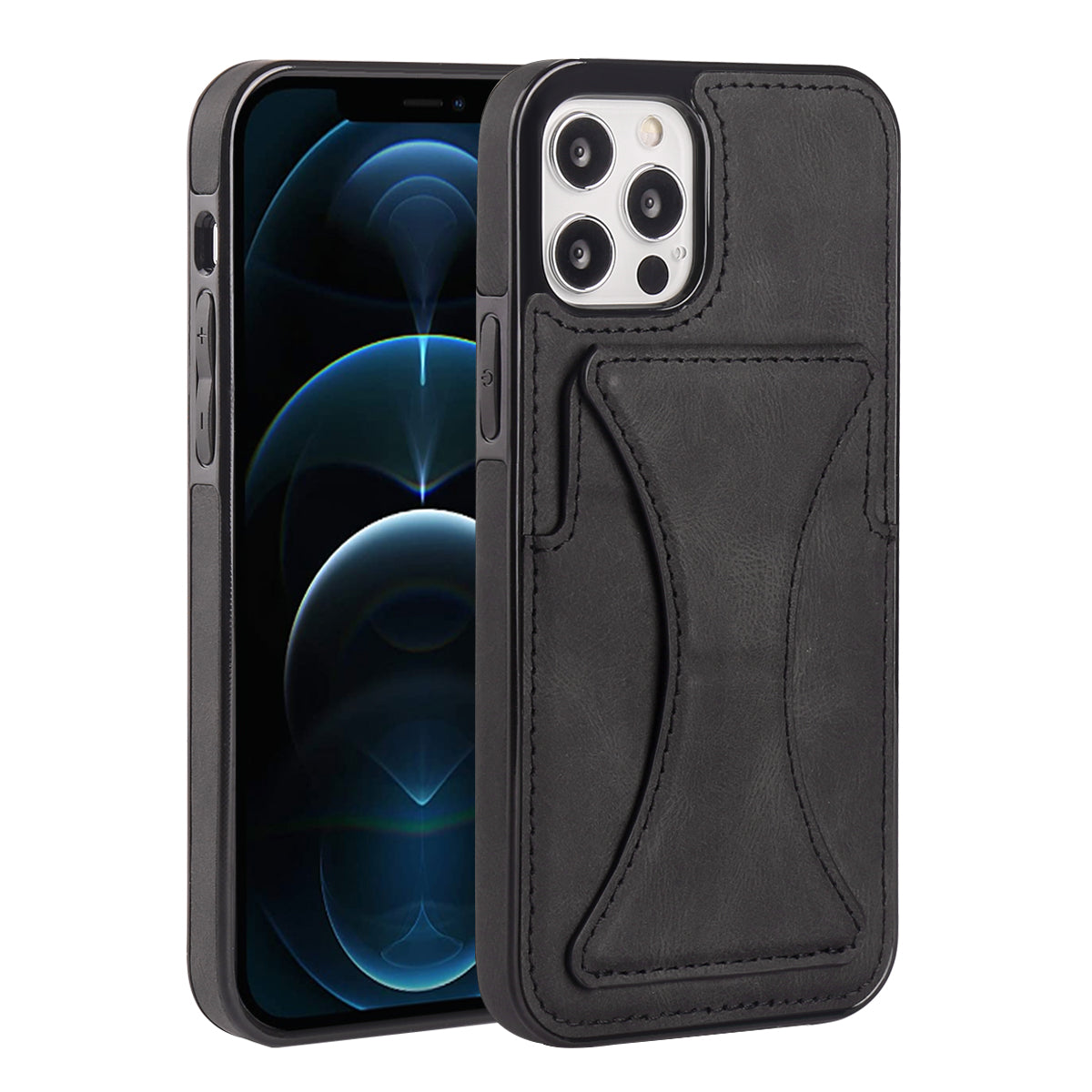 Porta Carte E Supporto - Nero  iPhone 12 Pro