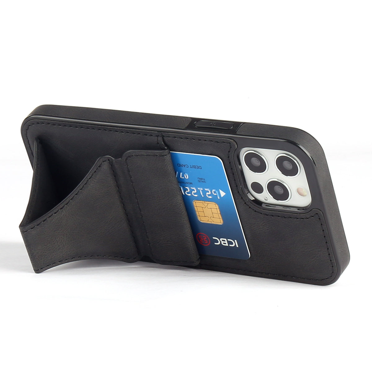 Porta Carte E Supporto - Nero  iPhone 12 Pro