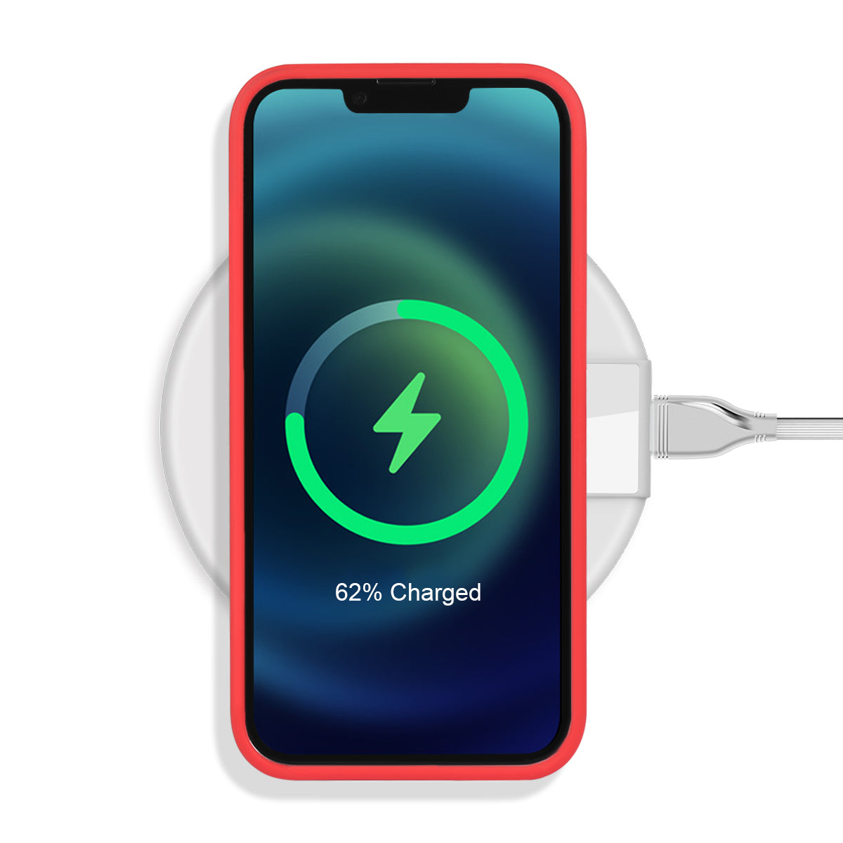 Custodia Per Iphone 13 Mini Rigida In Silicone - Rosso