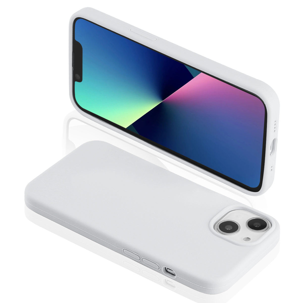 Custodia Per Iphone 13 Mini Rigida In Silicone - Avorio