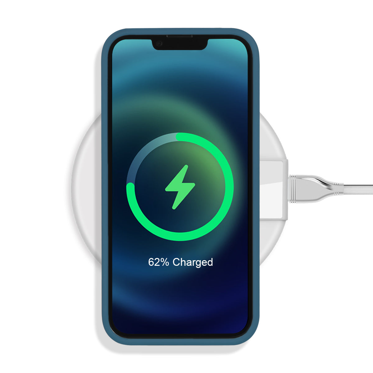 Custodia Rigida In Silicone Per Iphone 13 - Blu