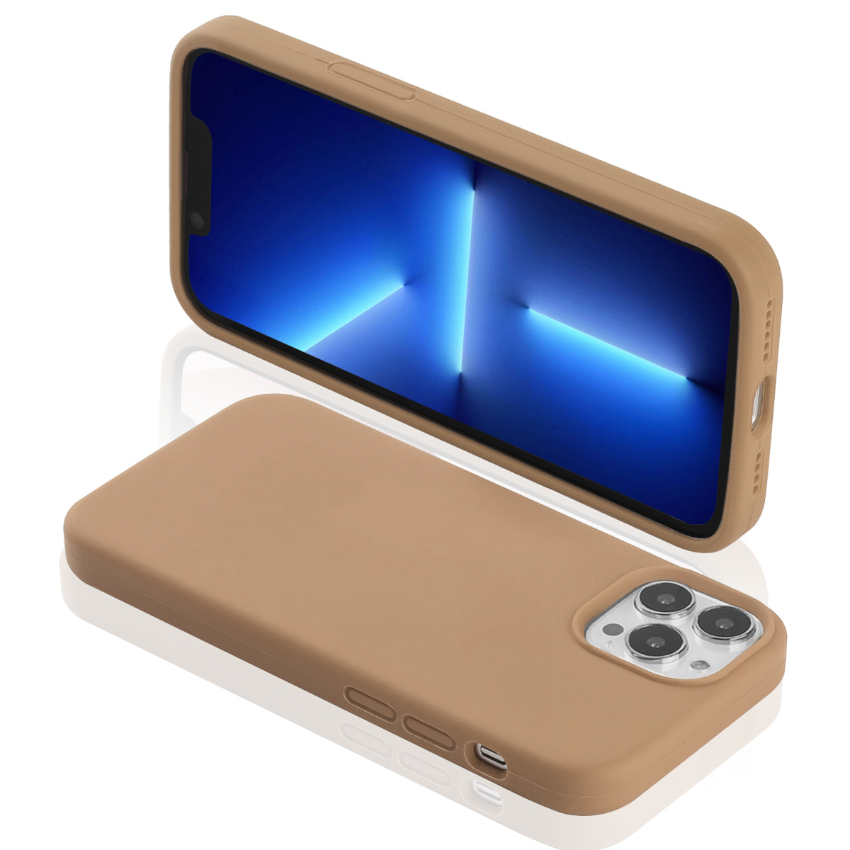 Custodia Rigida In Silicone Per Iphone 13 Pro Max - Oro